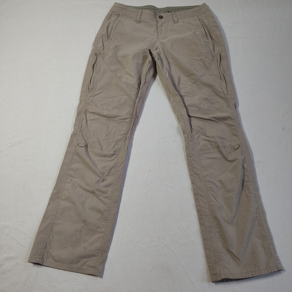 KUHL Pants‎ Women 8 Regular Khaki Tan Spire Roll Up Straight Leg Outdoor hiking